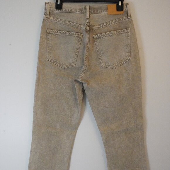 Citizens of Humanity, Jolene, Washed High Rise Straight Leg Jeans, Tan, Brown - Picture 4 of 9
